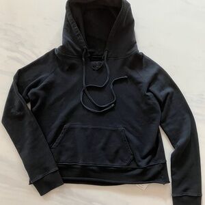 Nili Lotan Pullover Hoodie - Black Size L 10 12 NWT